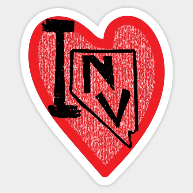 I Love Nevada I Heart Nevada Sticker by pelagio